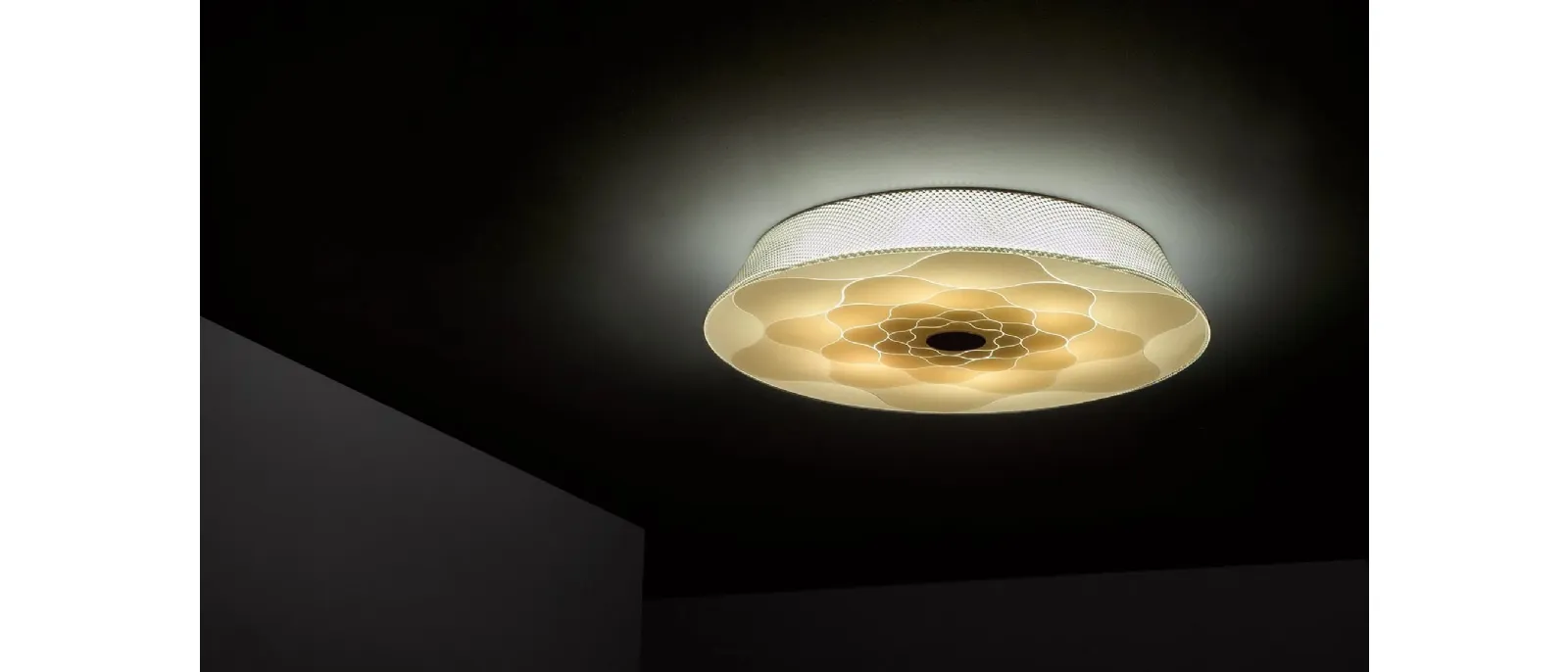 Lampada da soffitto Drop in vetro serigrafato di LIGHT4