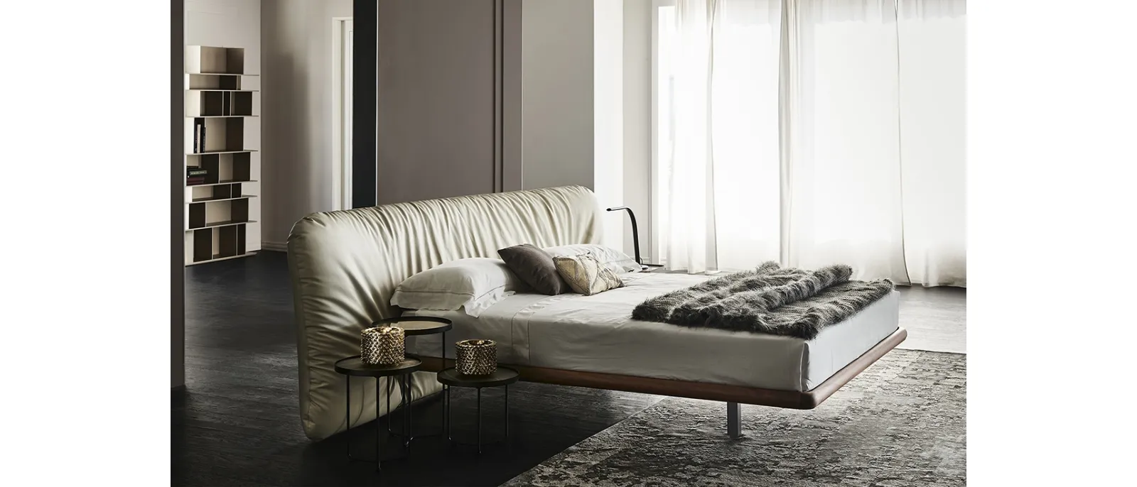 Letto in ecopelle Marlon di Cattelan Italia