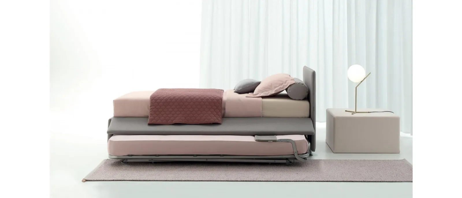 Letto Singolo Golf 503 con secondo letto estraibile di Oggioni