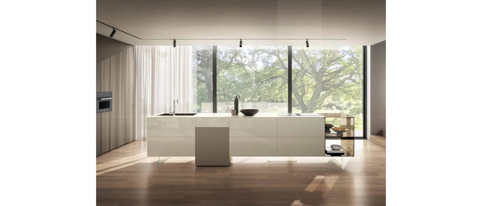 Cucina Design con isola 36e8 Project 2817 di Lago