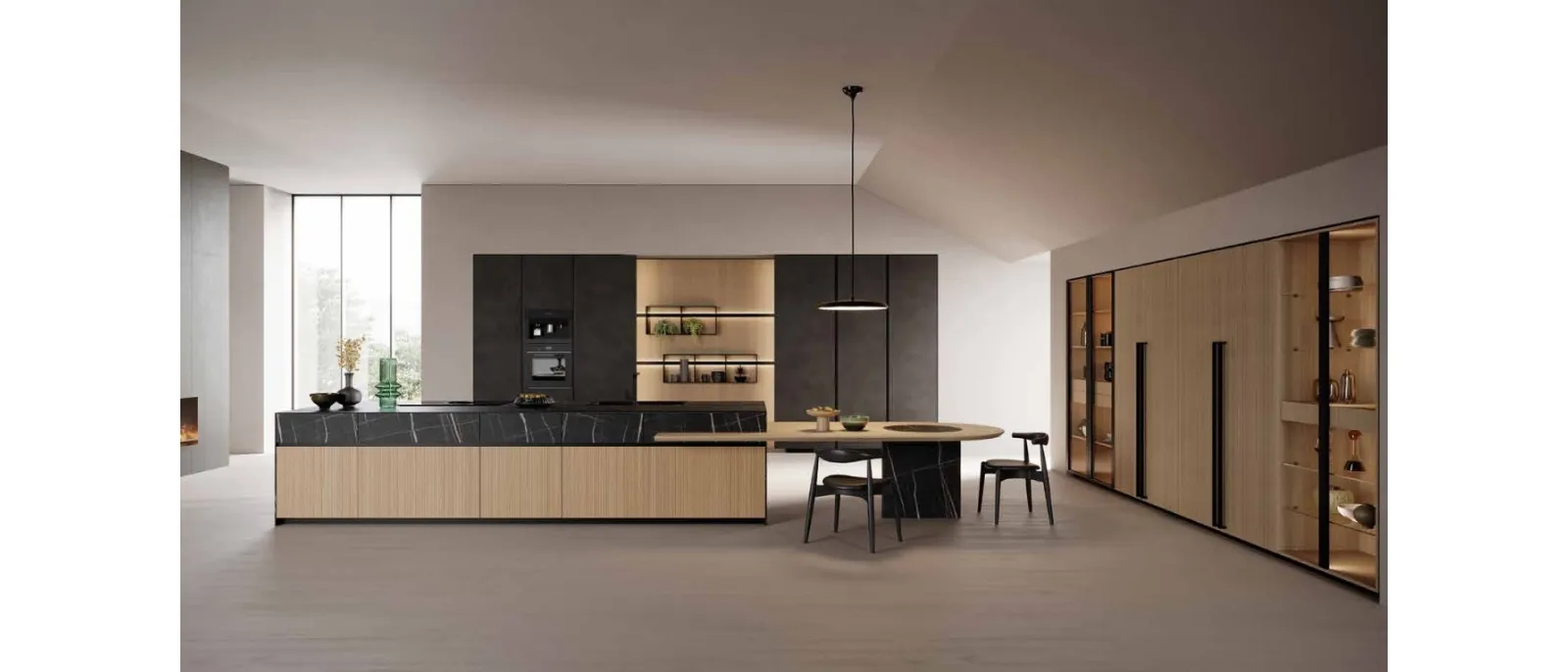 Cucina Design con isola Kate 04 di Zecchinon Cucine