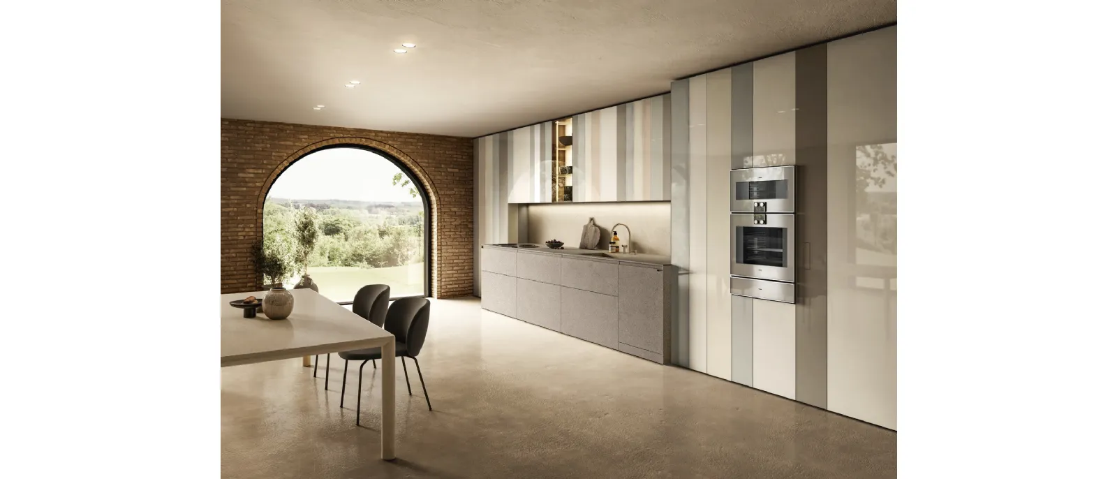 Cucina Design lineare NOW Project 2830 di Lago