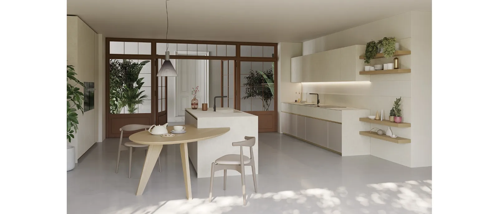 Cucina Design con isola T70 04 di Zecchinon Cucine