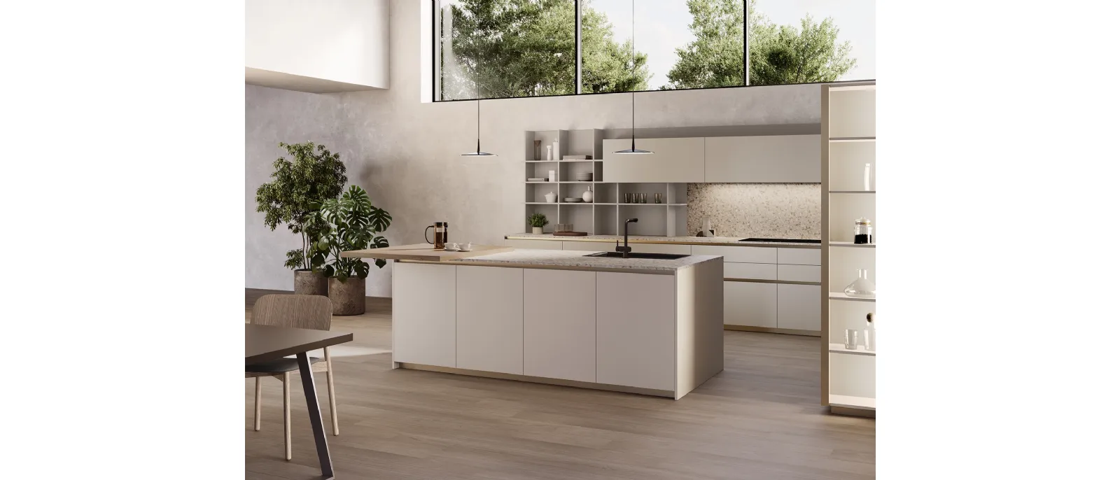 Cucina Design con isola Tiffany 03 di Zecchinon Cucine